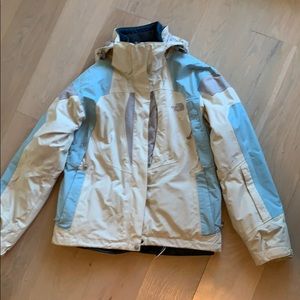 North Face ski jacket with zip-in insulated shell